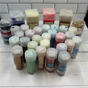 Assorted Glitter Flocking and Embossing powders